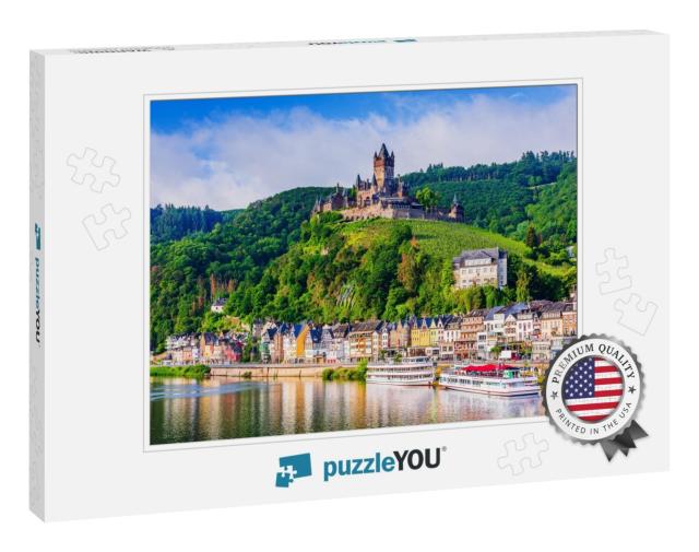 Cochem, Germany. Old Town & the Cochem Reichsburg Castle... Jigsaw Puzzle