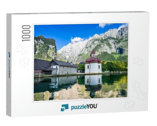 St. Bartholomae During Sunrise Photographed from the Seas... Jigsaw Puzzle with 1000 pieces