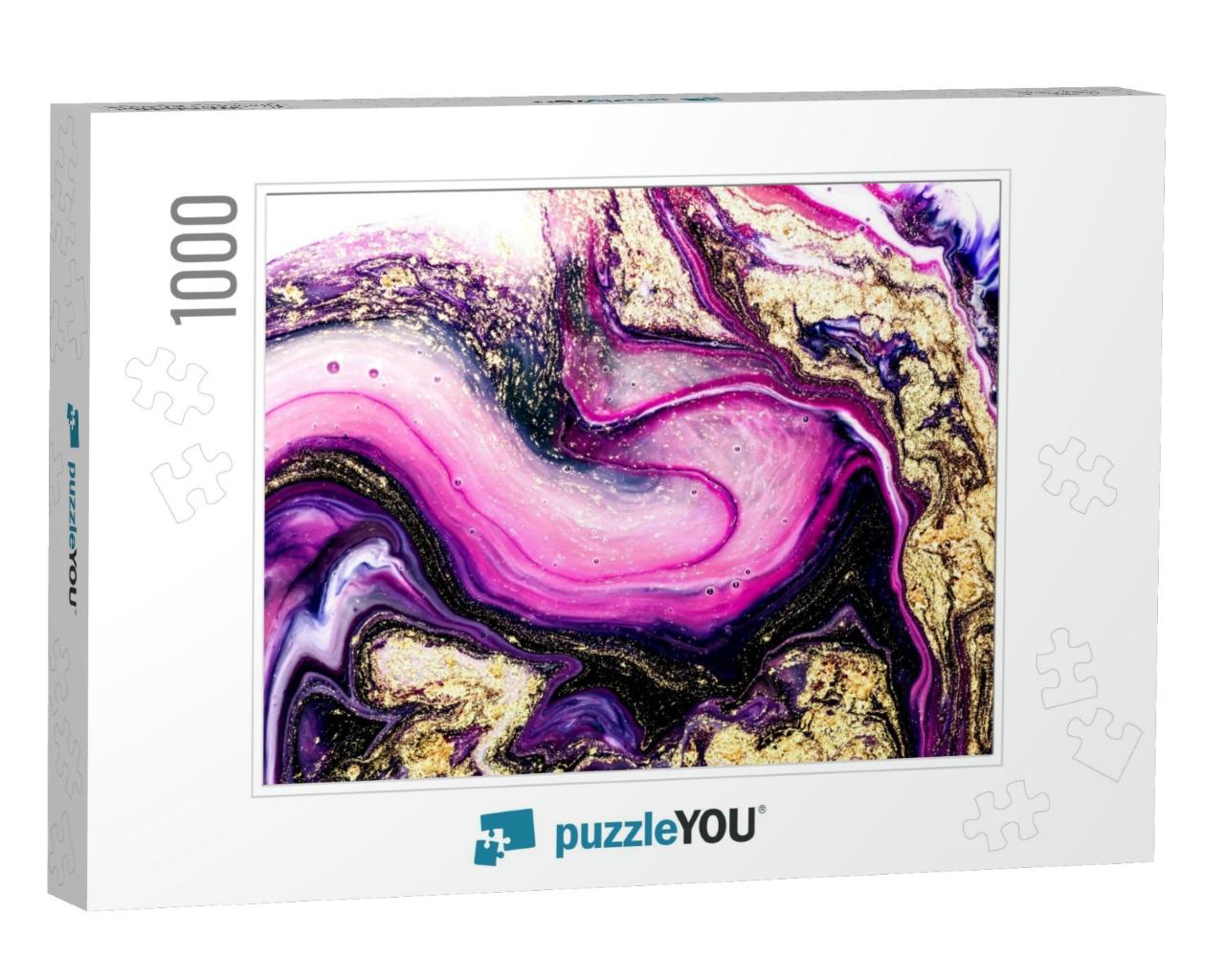 Very Beautiful Purple Swirl Pattern. Luxury Art in Easter... Jigsaw Puzzle with 1000 pieces