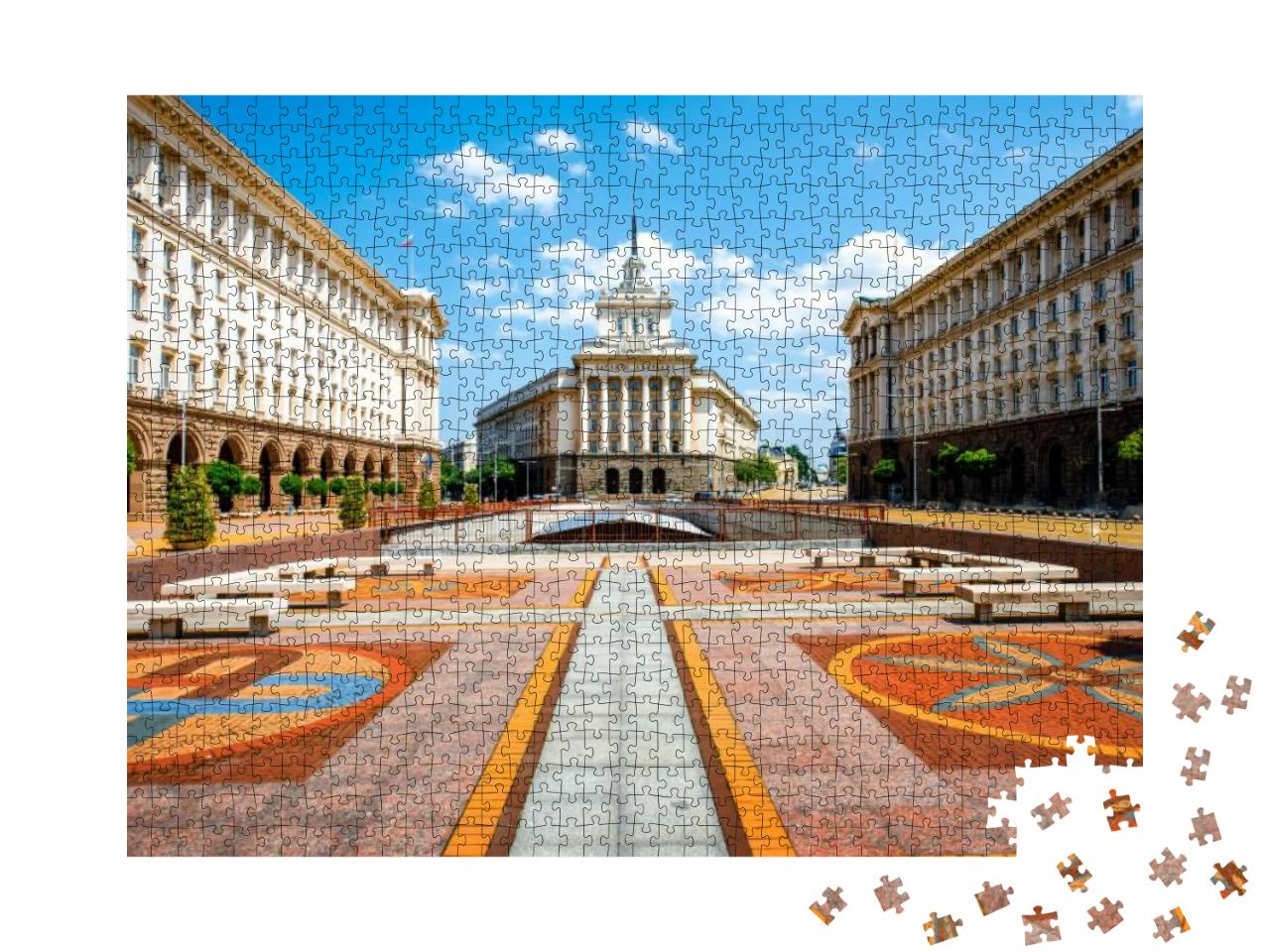 An Architectural Ensemble of Three Socialist Classicism E... Jigsaw Puzzle with 1000 pieces