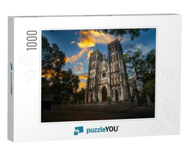 St. Josephs Cathedral, is a Church on Nha Tho Church Stre... Jigsaw Puzzle with 1000 pieces