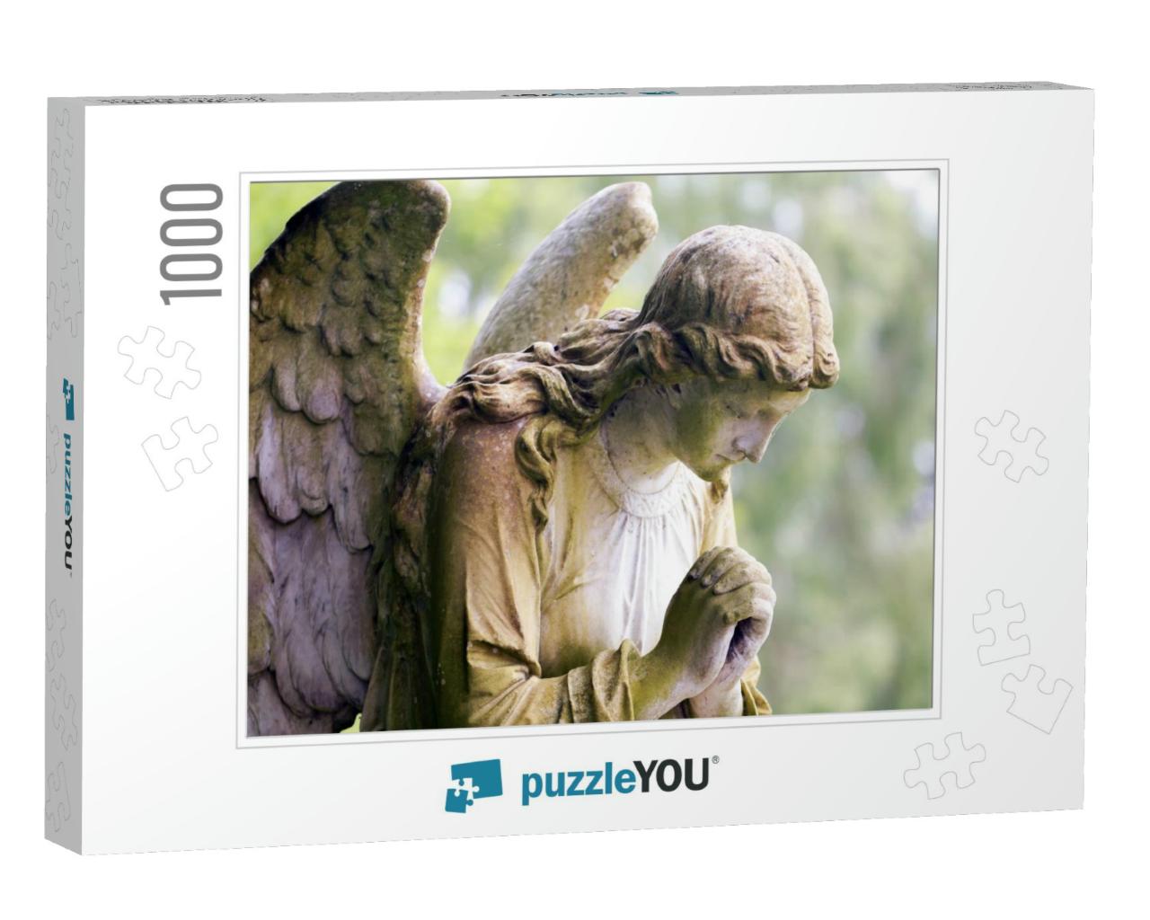 Stone Angel in Color... Jigsaw Puzzle with 1000 pieces