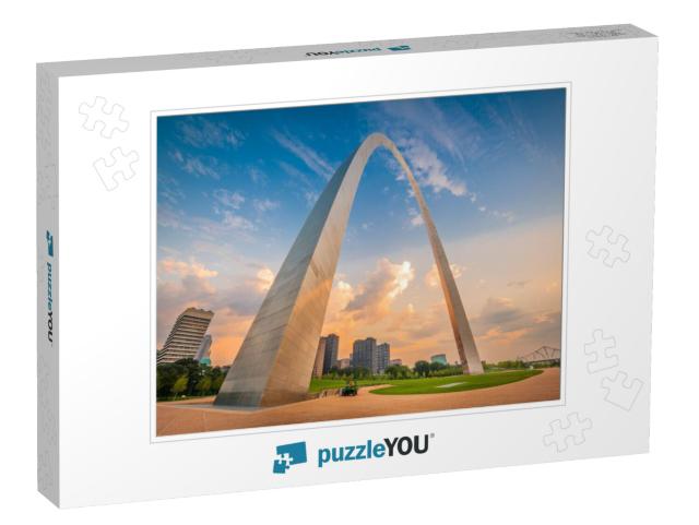 Downtown St. Louis, Missouri, USA Viewed from Below the Ar... Jigsaw Puzzle