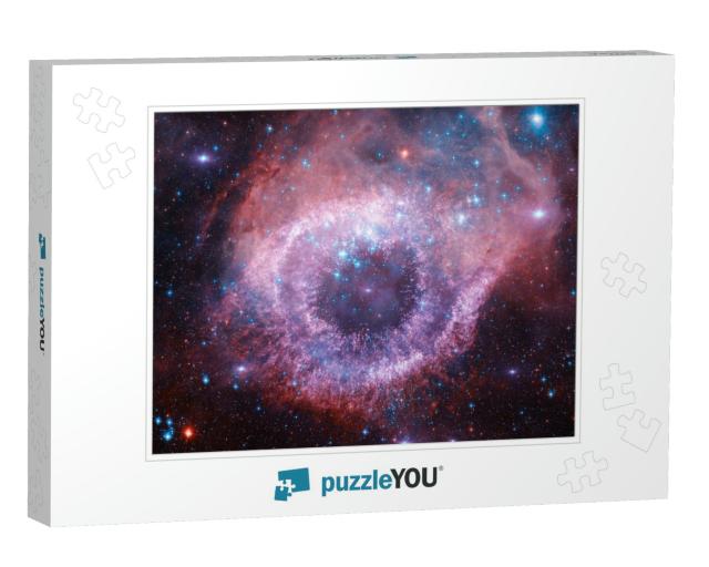 Nebulae & Stars in Outer Space, Glowing Mysterious Univer... Jigsaw Puzzle