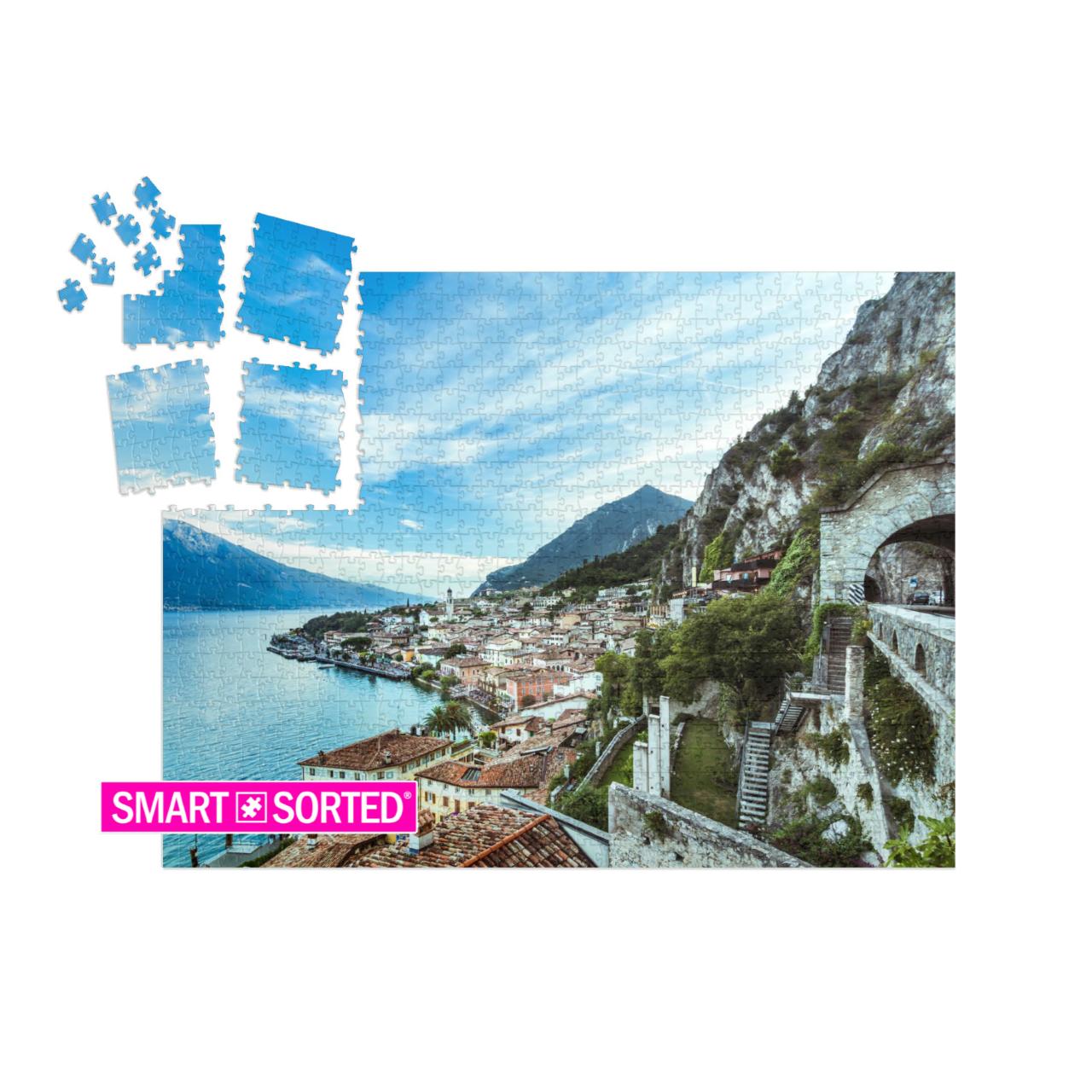 Wonderful Panorama of Limone Sul Garda. Lake Garda Italy... | SMART SORTED® | Jigsaw Puzzle with 1000 pieces