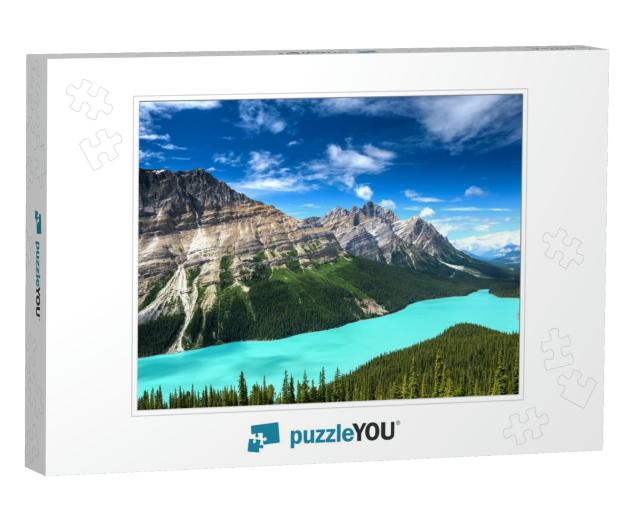 Peyto Lake of Banff National Park in Canada... Jigsaw Puzzle