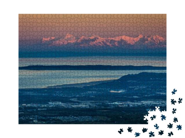 September 1, 2016 - Panoramic View Overlooking Anchorage... Jigsaw Puzzle with 1000 pieces