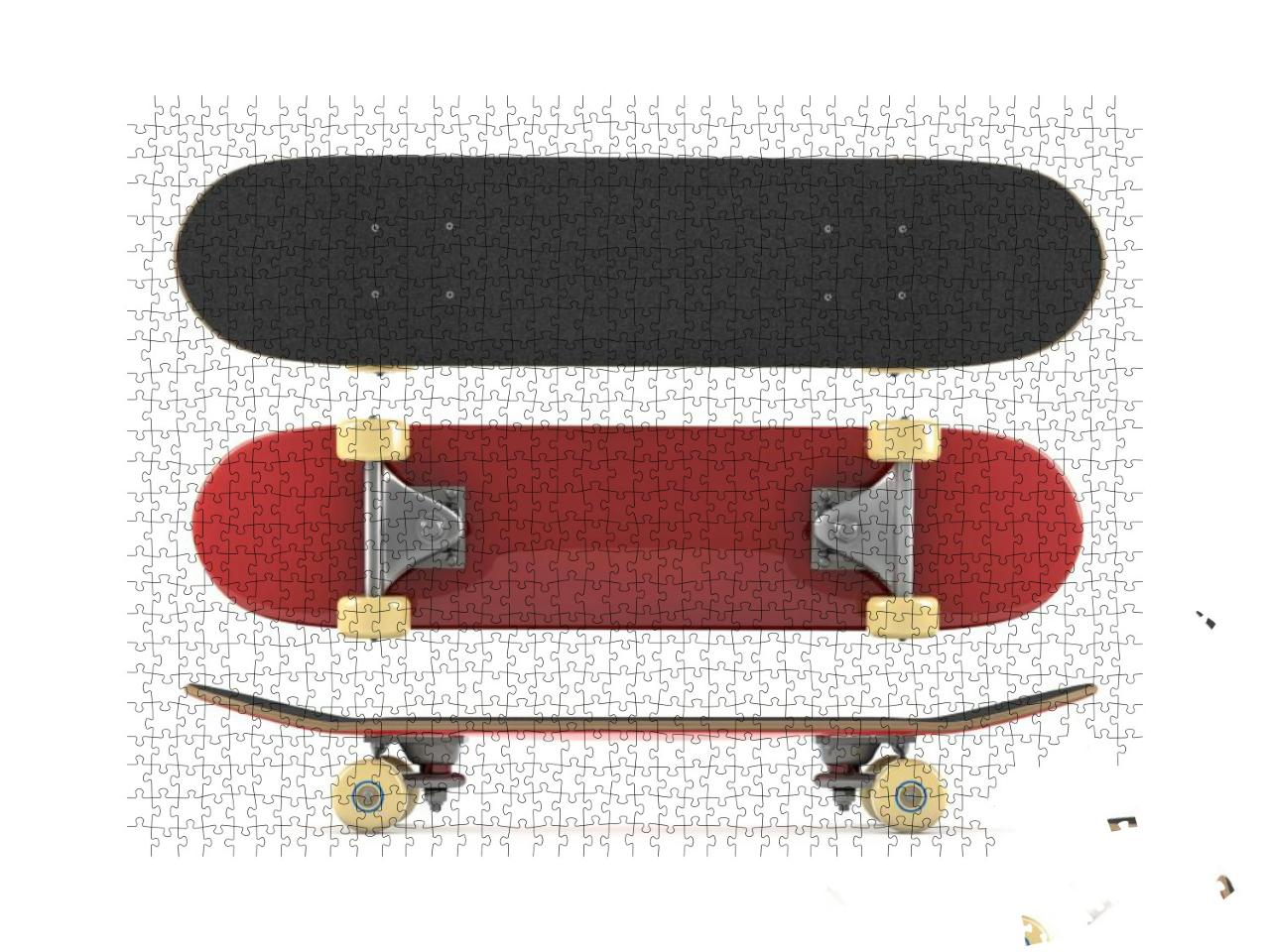 Skateboard Isolated on White Background... Jigsaw Puzzle with 1000 pieces