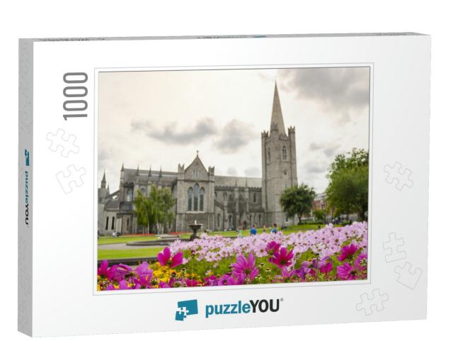 Saint Patrick Cathedral Garden in Dublin, Ireland... Jigsaw Puzzle with 1000 pieces