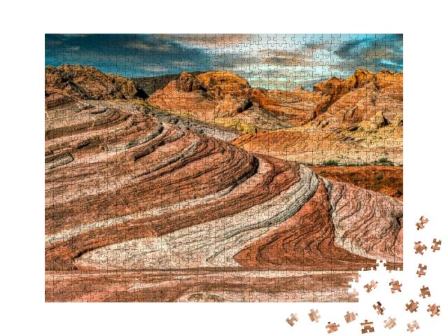 View from Valley of Fire State Park Near Las Vegas, Nevad... Jigsaw Puzzle with 1000 pieces