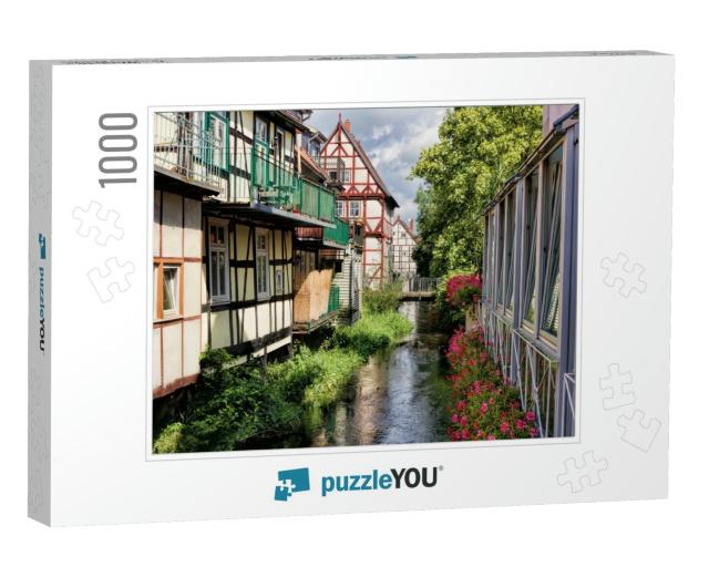 Living Idyll on the Water in Salzwedel, Germany... Jigsaw Puzzle with 1000 pieces
