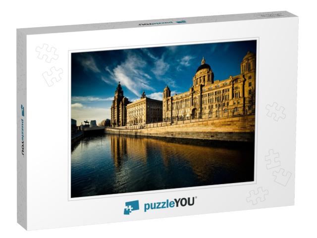 The Stunning Skyline - the Three Graces of Liverpool... Jigsaw Puzzle