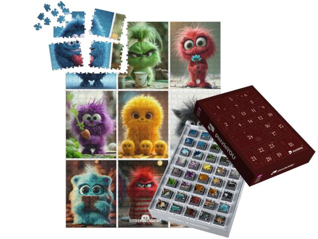 LITTLEMONSTERTIME: Collage | Jigsaw Puzzle Advent Calendar