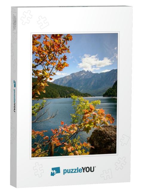 Colorful Tree & River View At North Cascades National Par... Jigsaw Puzzle