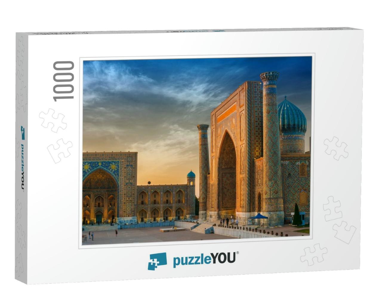 Registan, an Old Public Square in the Heart of the Ancien... Jigsaw Puzzle with 1000 pieces
