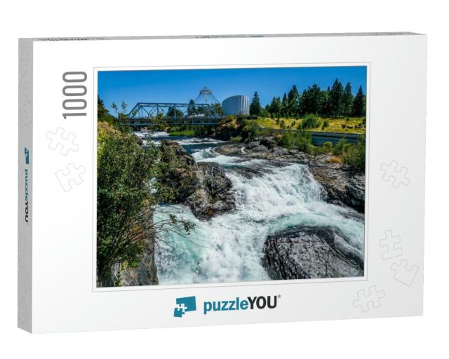 The Stunning Riverfront Park in Spokane Washington Shows... Jigsaw Puzzle with 1000 pieces