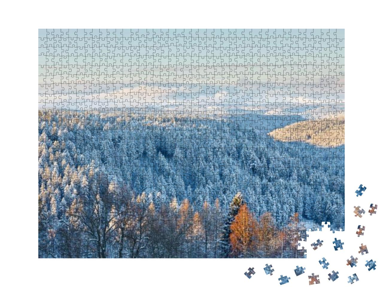 Magical Winter Landscape in the Black Forest, Germany... Jigsaw Puzzle with 1000 pieces