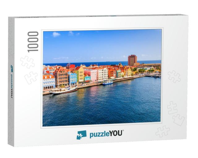 View of Downtown Willemstad. Curacao, Netherlands Antille... Jigsaw Puzzle with 1000 pieces