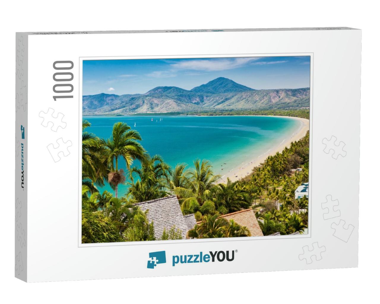 Port Douglas Beach & Ocean on Sunny Day, Queensland, Aust... Jigsaw Puzzle with 1000 pieces