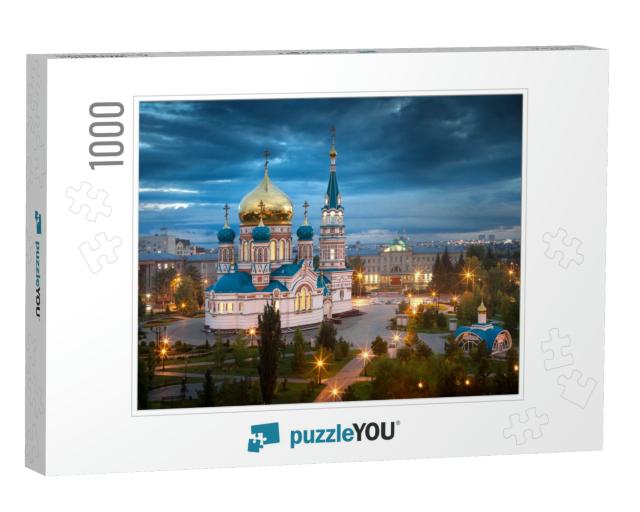 Assumption Cathedral in Omsk, Russia... Jigsaw Puzzle with 1000 pieces