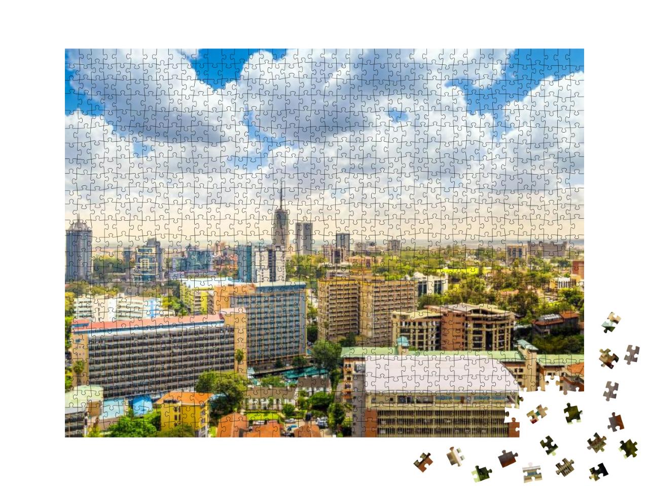 Nairobi City Center - Capital City of Kenya, East Africa... Jigsaw Puzzle with 1000 pieces