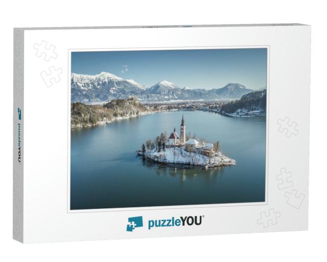 Panoramic View of Famous Bled Island Blejski Otok At Scen... Jigsaw Puzzle