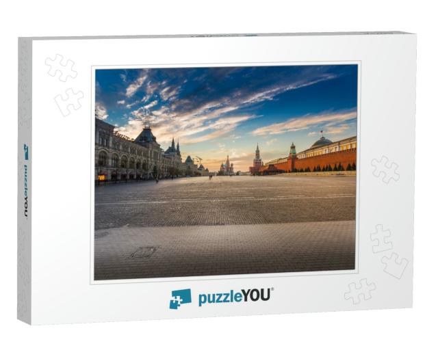 Moscow, Russia, Red Square, View of St. Basils Cathedral... Jigsaw Puzzle