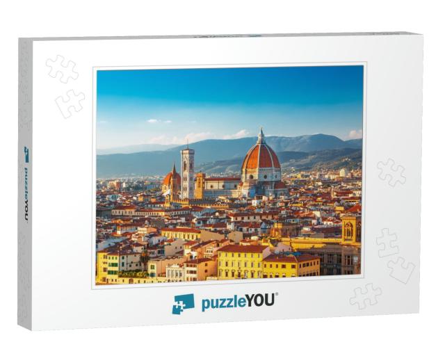Beautiful View on Hart of Amazing Florence City & the Cat... Jigsaw Puzzle