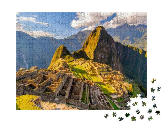 Machu Picchu Peru, Southa America, a UNESCO World Heritag... Jigsaw Puzzle with 1000 pieces