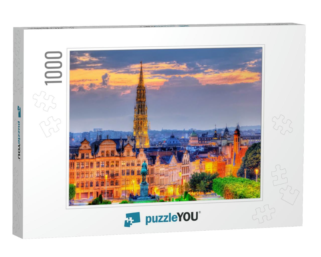View of Brussels City Center - Belgium... Jigsaw Puzzle with 1000 pieces