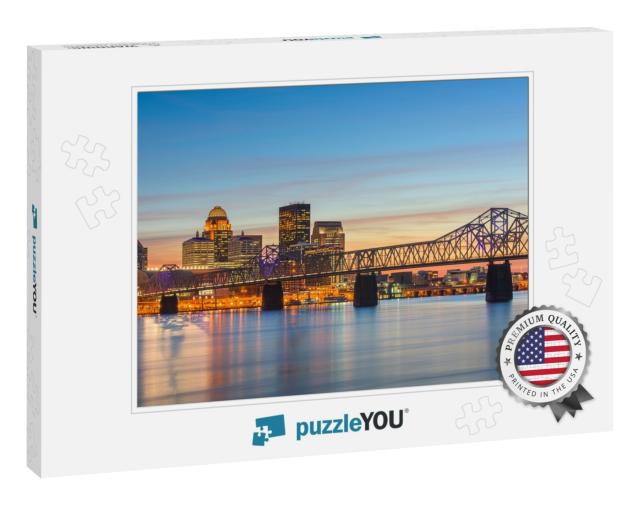 Louisville, Kentucky, USA Skyline on the River... Jigsaw Puzzle