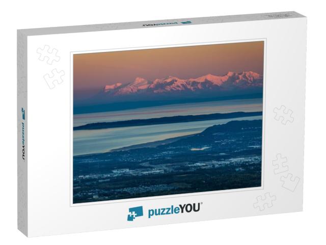 September 1, 2016 - Panoramic View Overlooking Anchorage... Jigsaw Puzzle