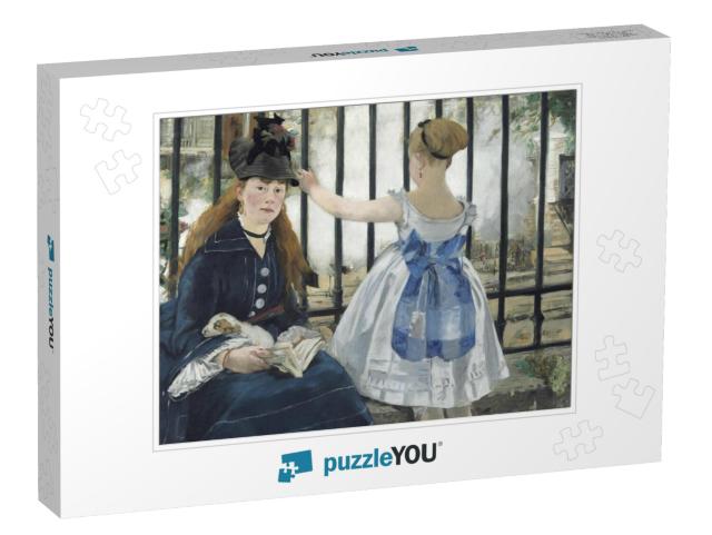 The Railway, by Edouard Manet, 1873, French Painting, Oil... Jigsaw Puzzle