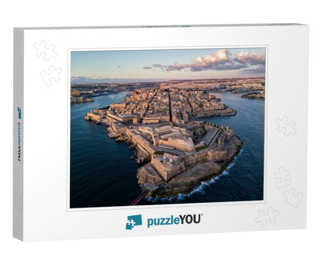 Aerial Drone Sunrise Photo - Ancient Capital City of Vall... Jigsaw Puzzle