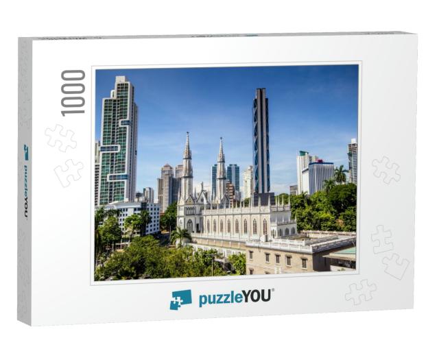 The Skyline in Panama City, Panama... Jigsaw Puzzle with 1000 pieces