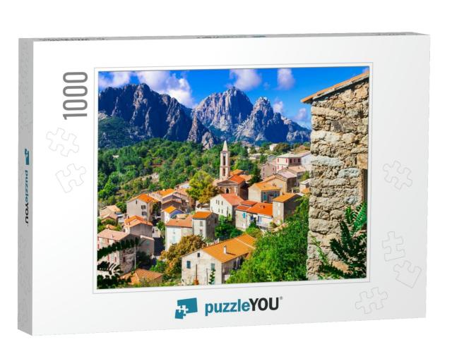 Evisa - Small Picturesque Mountain Village Between Splend... Jigsaw Puzzle with 1000 pieces