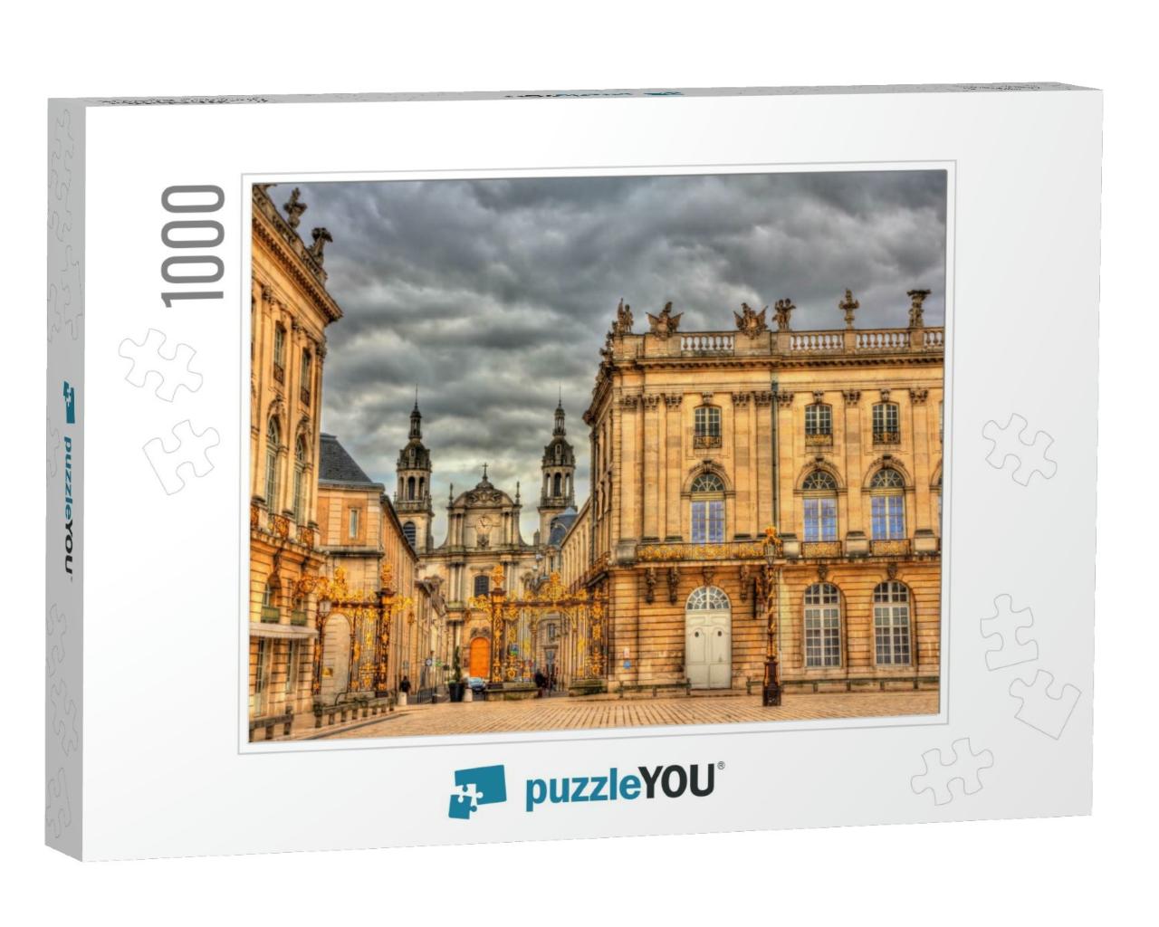 View of Nancy Cathedral from the Place Stanislas - Lorrai... Jigsaw Puzzle with 1000 pieces