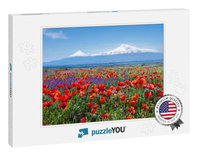 Mount Ararat Turkey At 5, 137 M Viewed from Yerevan, Arme... Jigsaw Puzzle
