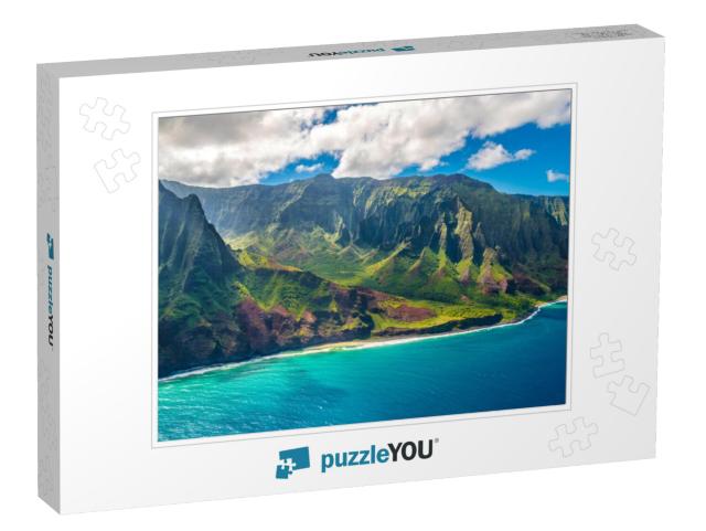 View on Napali Coast on Kauai Island on Hawaii... Jigsaw Puzzle