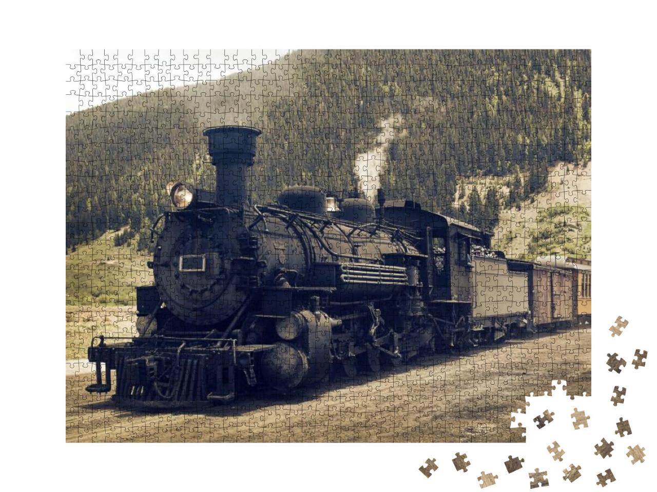 Vintage Steam Engine -Train... Jigsaw Puzzle with 1000 pieces