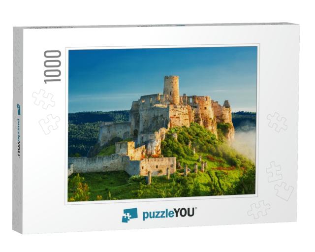 Beautiful Spis Castle At the Sunrise, UNESCO Heritage, Sl... Jigsaw Puzzle with 1000 pieces