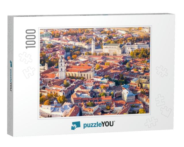 Aerial View of Vilnius, Lithuania... Jigsaw Puzzle with 1000 pieces
