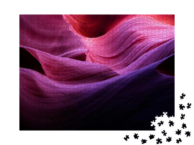 Colorful Antelope Canyon... Jigsaw Puzzle with 1000 pieces