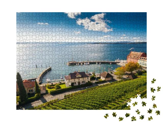 Pier in Bodensee Lake Constance in Germany... Jigsaw Puzzle with 1000 pieces