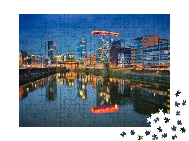 Dusseldorf, Germany. Cityscape Image of Duesseldorf, Germ... Jigsaw Puzzle with 1000 pieces