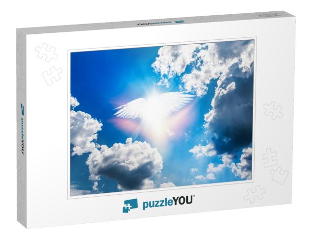 Flight of Soul, Angel in Heaven of Paradise... Jigsaw Puzzle