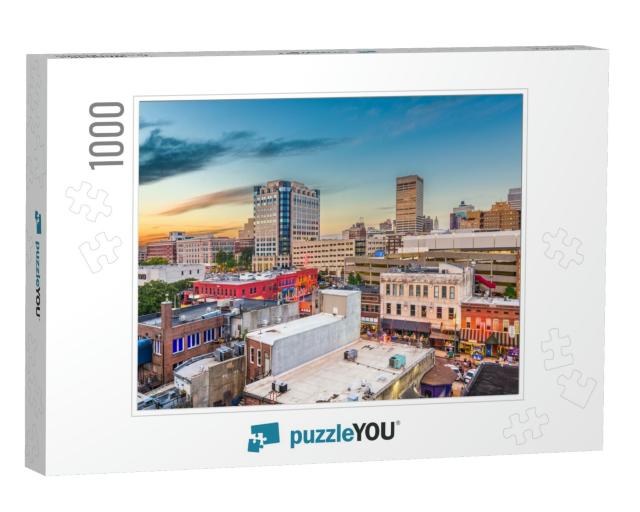 Memphis, Tennessee, USA Downtown City Skyline Over Beale S... Jigsaw Puzzle with 1000 pieces
