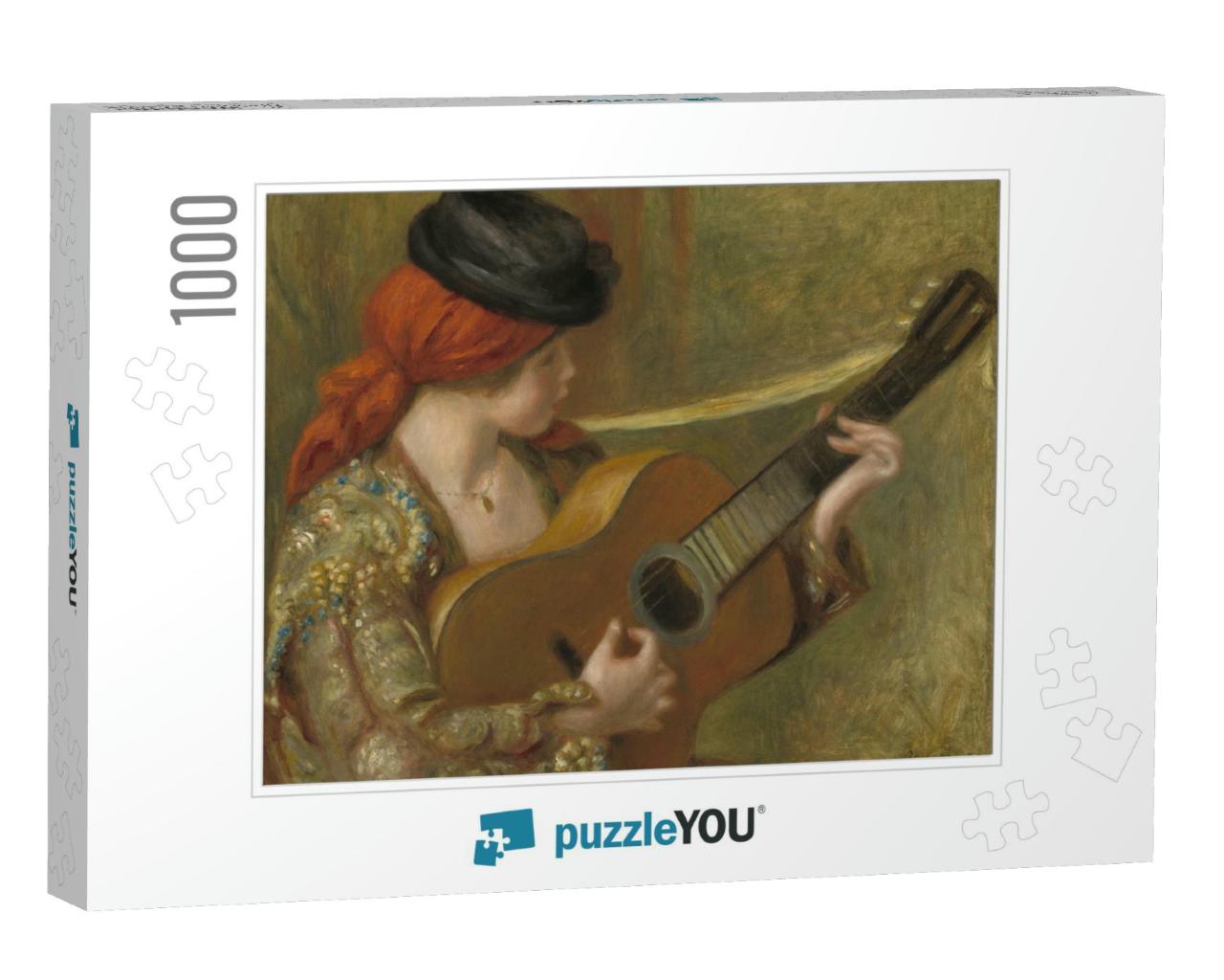 Young Spanish Woman with a Guitar, by Auguste Renoir, 189... Jigsaw Puzzle with 1000 pieces