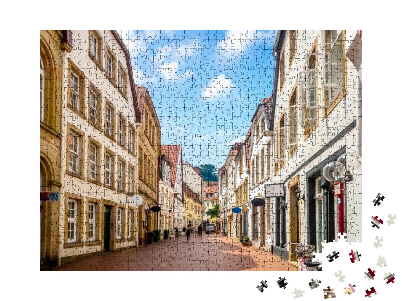 Market, Osnabrueck, Germany... Jigsaw Puzzle with 1000 pieces