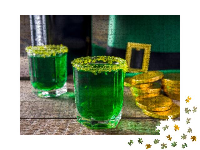 Drinks for St. Patrick's Day Party. Good Luck... Jigsaw Puzzle with 1000 pieces